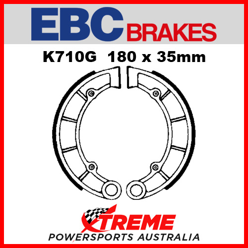 EBC Rear Grooved Brake Shoe Kawasaki KVF 300 Prairie 4x4 1999-2002 K710G