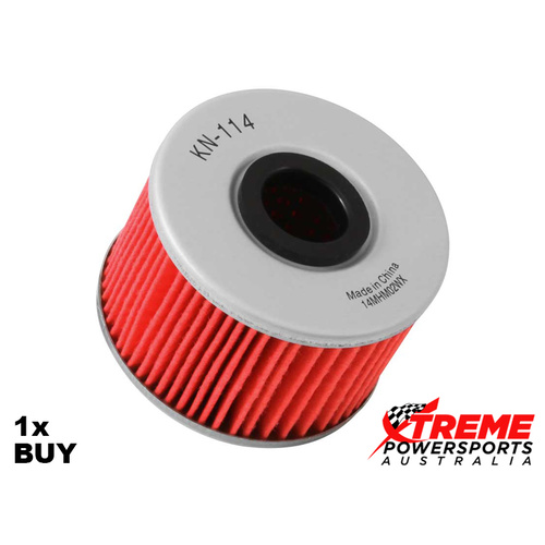 KN-114 Honda SXS1000-5 PIONEER 2016-2017 Oil Filter Single