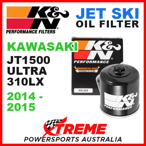 K&N Kawasaki Ultra 310LX 1498cc 2014-2015 Oil Filter PWC Jet Ski KN-204-1 JT1500