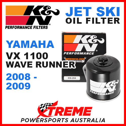 K&N Yamaha VX1100 WaveRunner 1052cc 2008-2009 Oil Filter PWC Jet Ski KN-204-1