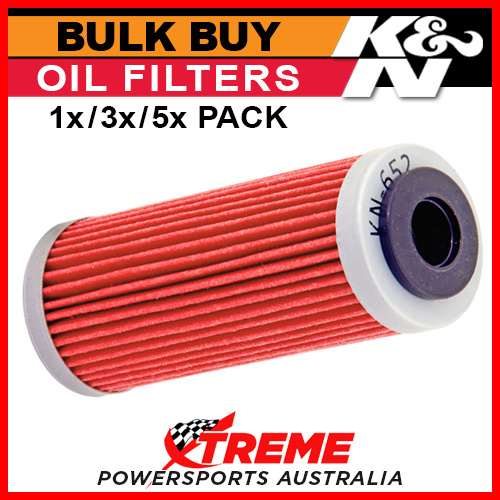 K&N Oil Filter 1,3,5x Buy for Husqvarna FE250 2014-2023 Replaces 77338005100