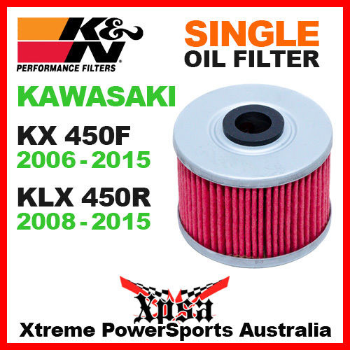 K&N OIL FILTER KAWASAKI KX 450F KX450F 2006-2015 KLX 450R KLX450R 08-2015 KN 112