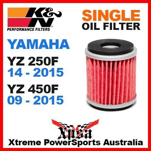 K&N OIL FILTER YAMAHA YZ YZF 250F YZ250F 14-2015 YZ450F 450F 09-2015 KN 140 MX