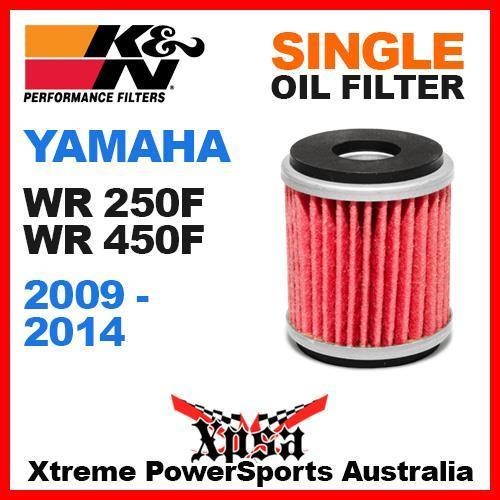 K&N OIL FILTER YAMAHA WR WRF 250F WR250F WR450F 450F 2009-2014 KN 140 MX ENDURO