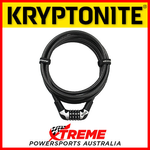 Kryptonite Kryptoflex 1230 Combination Braided Steel Cable Lock 305cm Motorcycle