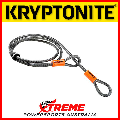 Kryptonite Kryptoflex 710 Double Loop Braided Steel Cable 213cm Motorcycle