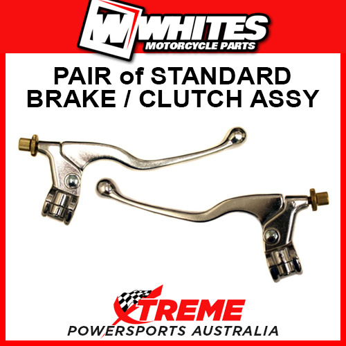 Whites Universal Fit Pair Standard Clutch/Brake Lever Assembly Polished LAPR32