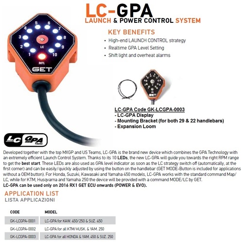 Athena GET Honda CRF250 R 2016-2017 Launch Control + GPA LCGPA-0003
