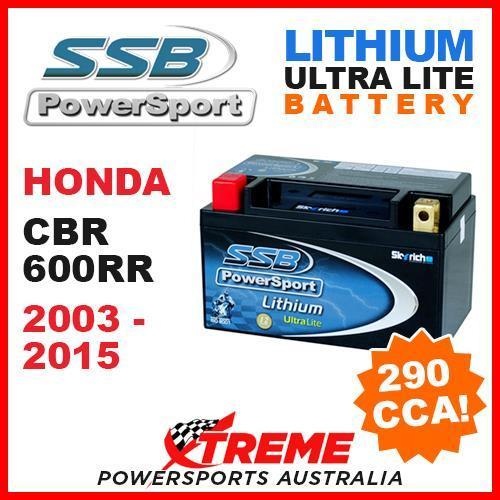 SSB 12V LITHIUM ULTRALITE 290 CCA BATTERY HONDA CBR600RR CBR 600RR 2003-2015