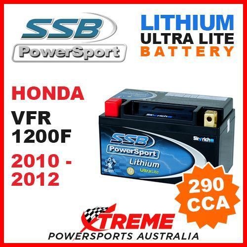 SSB 12V LITHIUM ULTRALITE 290 CCA BATTERY HONDA VFR1200F VFR 1200F 2010-2012