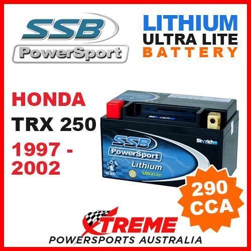 SSB 12V LITHIUM ULTRALITE 290 CCA BATTERY HONDA TRX250 TRX 250 1997-2002 MOTO