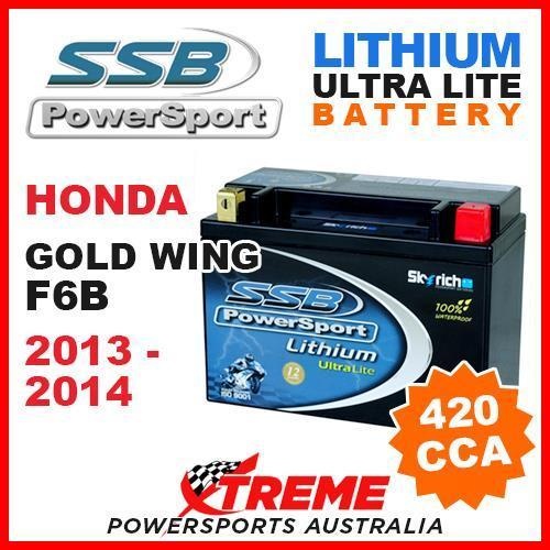 SSB 12V LITHIUM ULTRALITE 420 CCA BATTERY HONDA GOLD WING F6B 2013-2014 MOTO