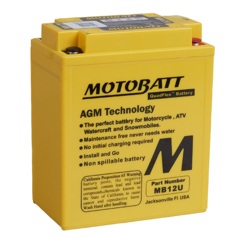 Motobatt AGM Battery for Honda VFR750F Interceptor 1988-1989
