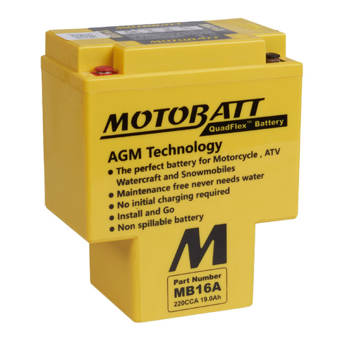 Motobatt AGM Battery for Honda VT1100C2 Aero 1998