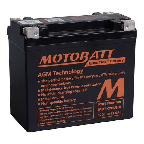 Motobatt AGM Battery for Yamaha YFM400A Kodiak 2X4 2000-2004