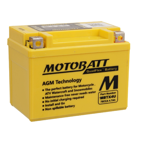 Motobatt AGM Battery for Suzuki RGV250 1988-1999