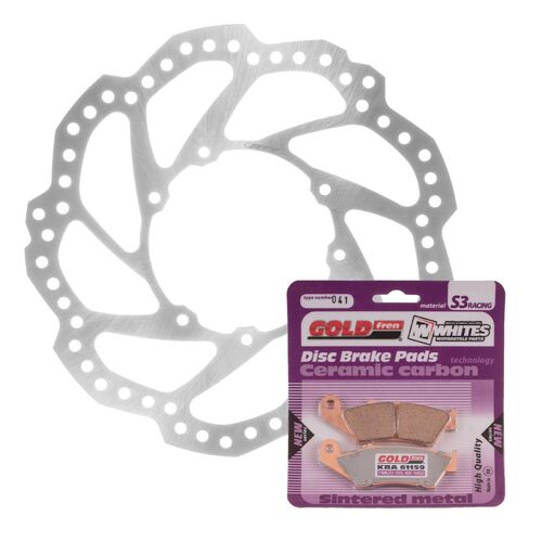 Brake Disc & Pad Front Kit Wave for Honda CRF250R 2015-2019 2020 2021 2022 2023
