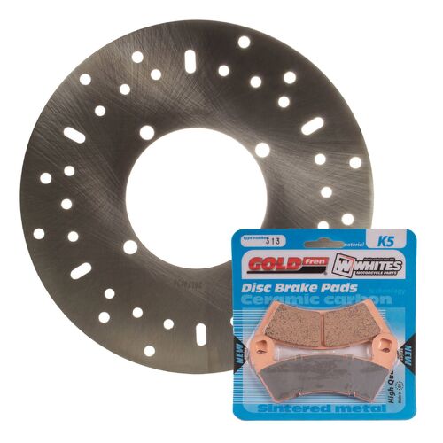 Brake Disc & Pad Front Kit for Polaris ACE 570 HD 2016 2017 2018