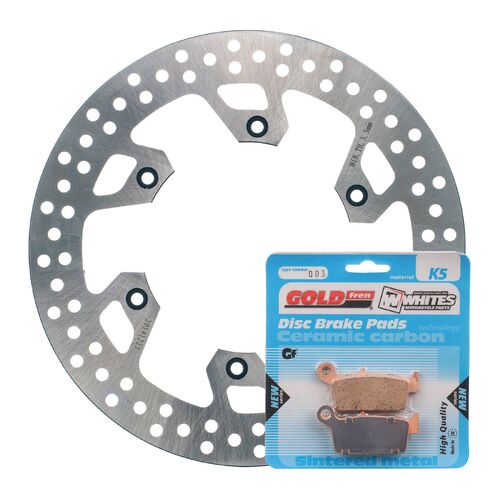 Brake Disc & Pad Rear Kit for Yamaha YZ250 1998 1999 2000 2001