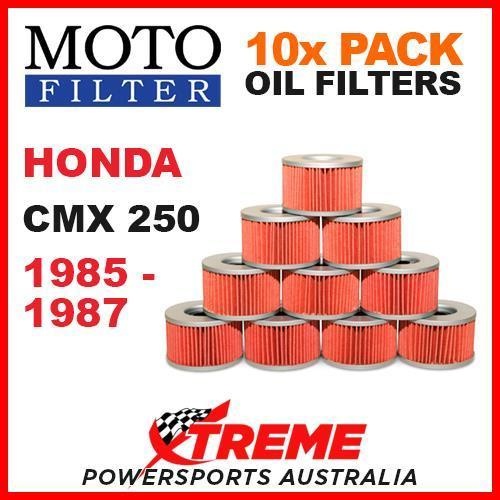 10 PACK MOTO FILTER OIL FILTERS HONDA CMX250 CMX 250 1985-1987 MOTORCYCLE