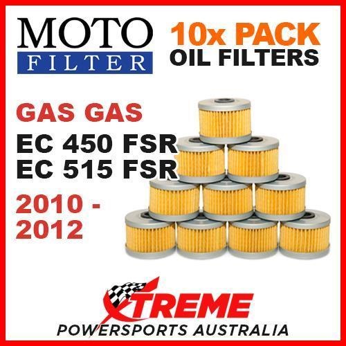 10 PACK MX MOTO FILTER OIL FILTERS GAS GAS EC450 EC515 EC 450 515 FSR 2010-2012