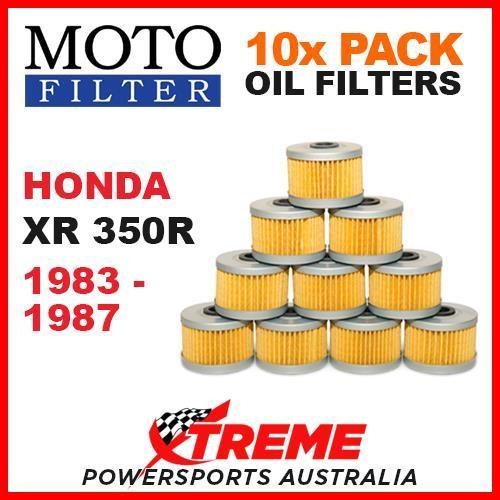 10 PACK MX MOTO FILTER OIL FILTERS HONDA XR350R XR 350R 1983-1987 OFF ROAD