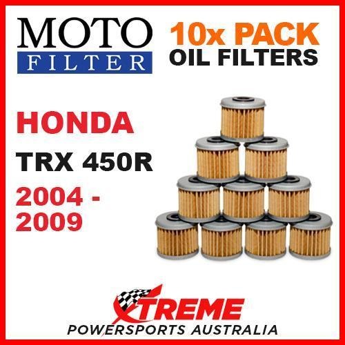 10 PACK MOTO MX DIRT BIKE OIL FILTERS HONDA TRX450R TRX 450R 2004-2009 ATV