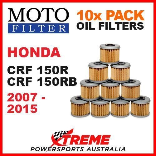 10 PACK MOTO MX OIL FILTERS HONDA CRF150R CRF150RB CRF 150R 150RB 2007-2015