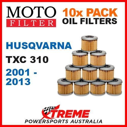 10 PACK MOTO MX DIRT BIKE OIL FILTERS HUSQVARNA TXC310 TXC 310 2001-2013