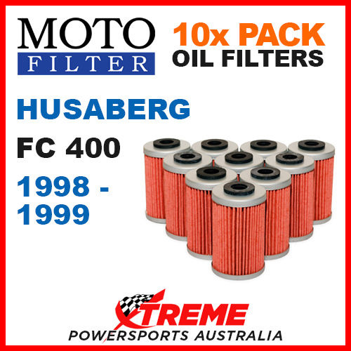 10 PACK MOTO MX OIL FILTERS HUSABERG FC400 400FC FC 400 1998-1999 MOTORCROSS