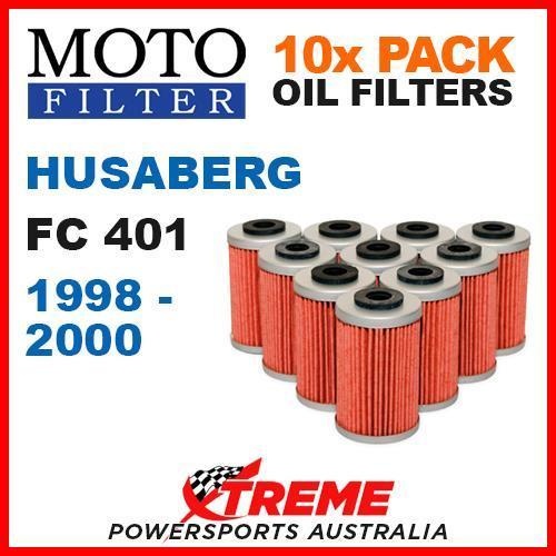 10 PACK MOTO MX OIL FILTERS HUSABERG FC401 401FC FC 401 1998-2000 MOTORCROSS