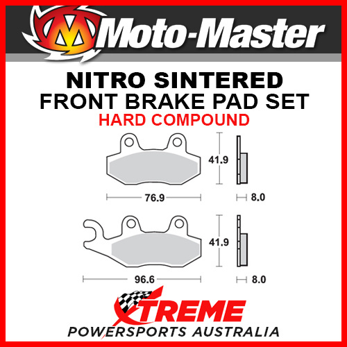MM For Suzuki LT-A500F Vinson 00-01 Nitro Sintered Hard Left Front Brake Pad 091921