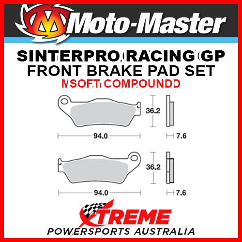 Moto-Master Husaberg FC350 1996-1997 Racing GP Sintered Soft Front Brake Pads
