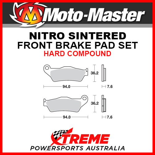 Moto-Master Husqvarna FE250 2014-2018 Nitro Sintered Hard Front Brake Pads