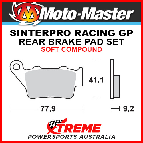 Moto-Master Husaberg FE501 1995-2001 Racing GP Sintered Soft Rear Brake Pads 093212
