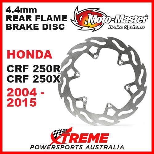 MOTO MASTER 4.4mm REAR FLAME BRAKE ROTOR HONDA CRF250R 250R CRF250X 250X 04-2015