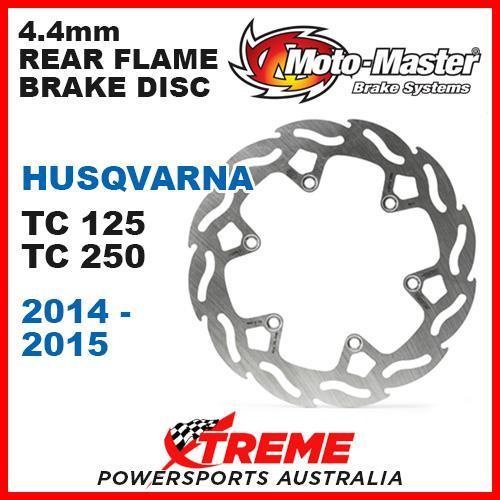 MOTO MASTER 4.4mm REAR FLAME BRAKE ROTOR HUSQVARNA TC125 TC250 TC 125 250 14-15