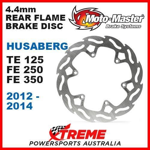 MOTO MASTER MX 4.4mm REAR FLAME BRAKE ROTOR HUSABERG TE 125 FE 250 350 2012-2014