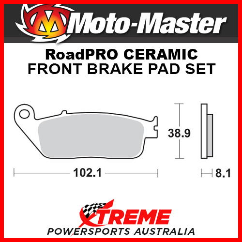 Moto-Master Honda CBR300R 2014-2017 RoadPRO Ceramic Front Brake Pad 402504