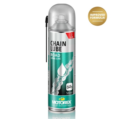 Motorex 500ml 622 Strong/Road Chain Lube Spray MCL622ST500