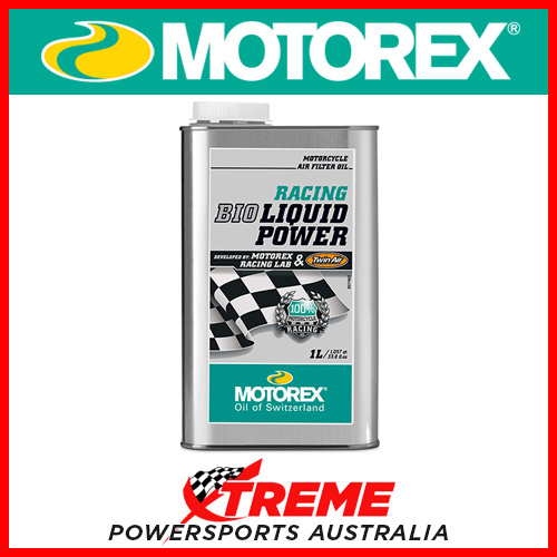 Motorex 1L Racing Bio-Liquid Power Air Filter Oil MRAF01