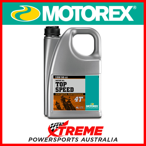 Motorex 4L 15W50 Synthetic Performance Top Speed 4T Motor Oil MTO15504