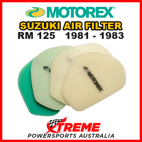 Motorex For Suzuki RM125 RM 125 1981-1983 Foam Air Filter Dual Stage