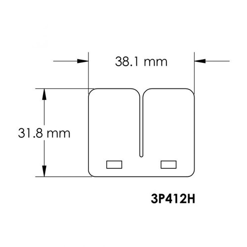 Moto Tassinari 3P412H VForce3 Reed Petals for Block for V351B