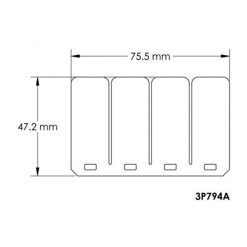 Moto Tassinari 3P794A  VForce3  Reed Petals for Block V3120-794B-2