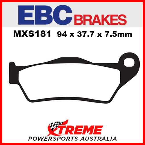 EBC TM 250 4T Cross MX 2002-2014 Sintered Race Front Brake Pad MXS181