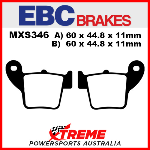 EBC Honda CRF 450 XRL 2014-2016 Sintered Race Rear Brake Pad MXS346
