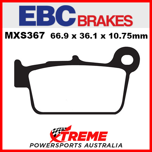 EBC TM SMR 250F 4T 2010-2015 Sintered Race Rear Brake Pad MXS367