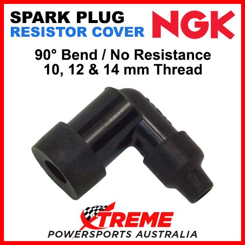 NGK LZFH Spark Plug Non-Resistor Cover Cap 90 Degree 10mm, 12mm, 14mm Thread