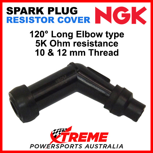 NGK VD05EM Spark Plug Resistor Cover Cap 120 Degree 5k Resist 10mm 12mm Thread